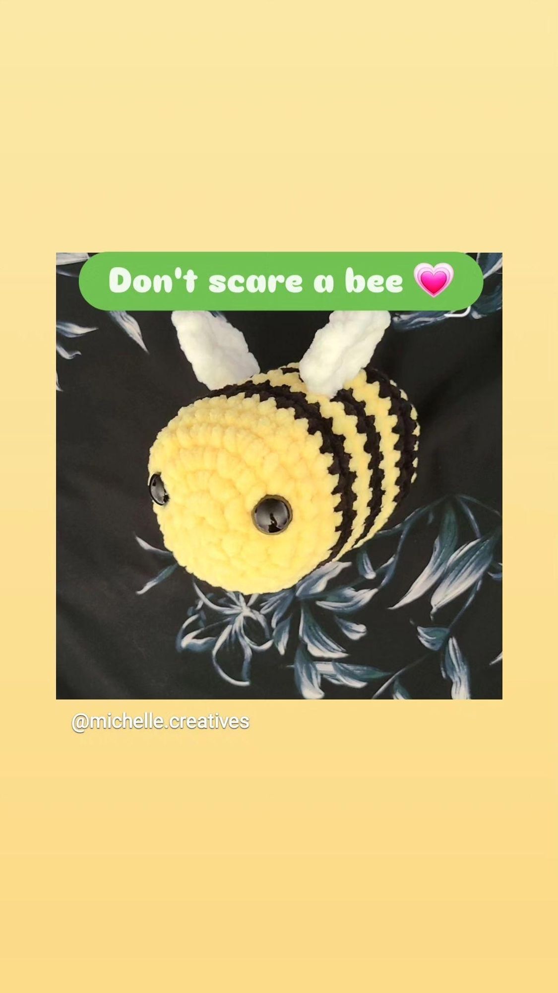 Amigurumi bumblebee