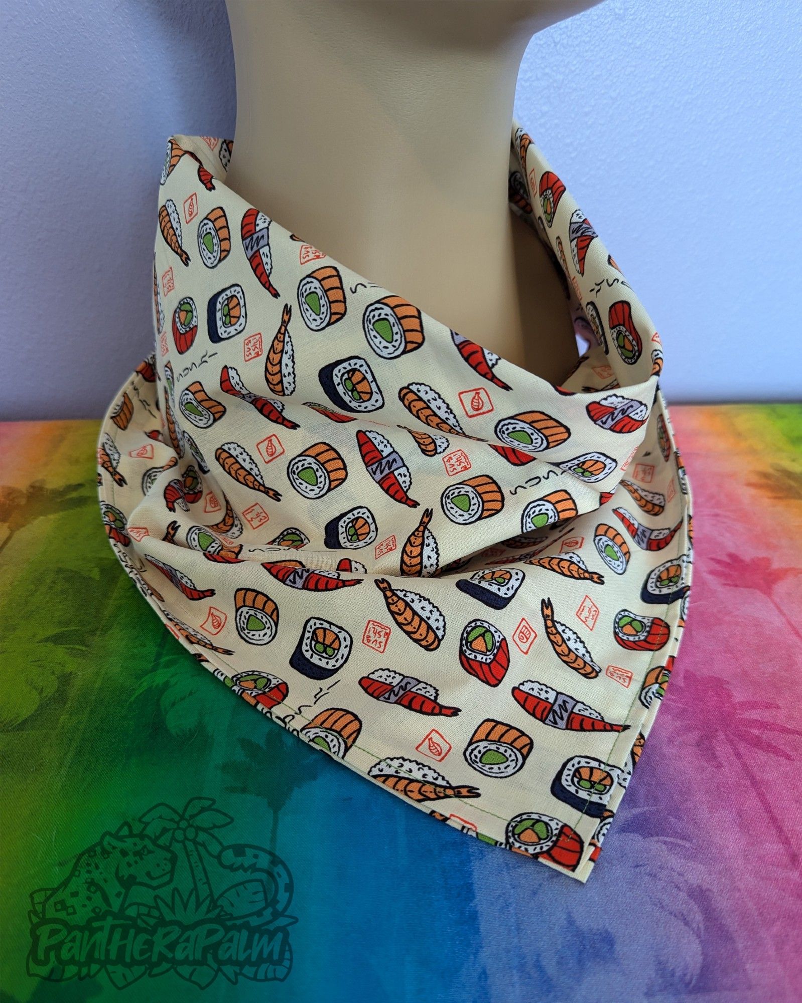 Sushi print bandana