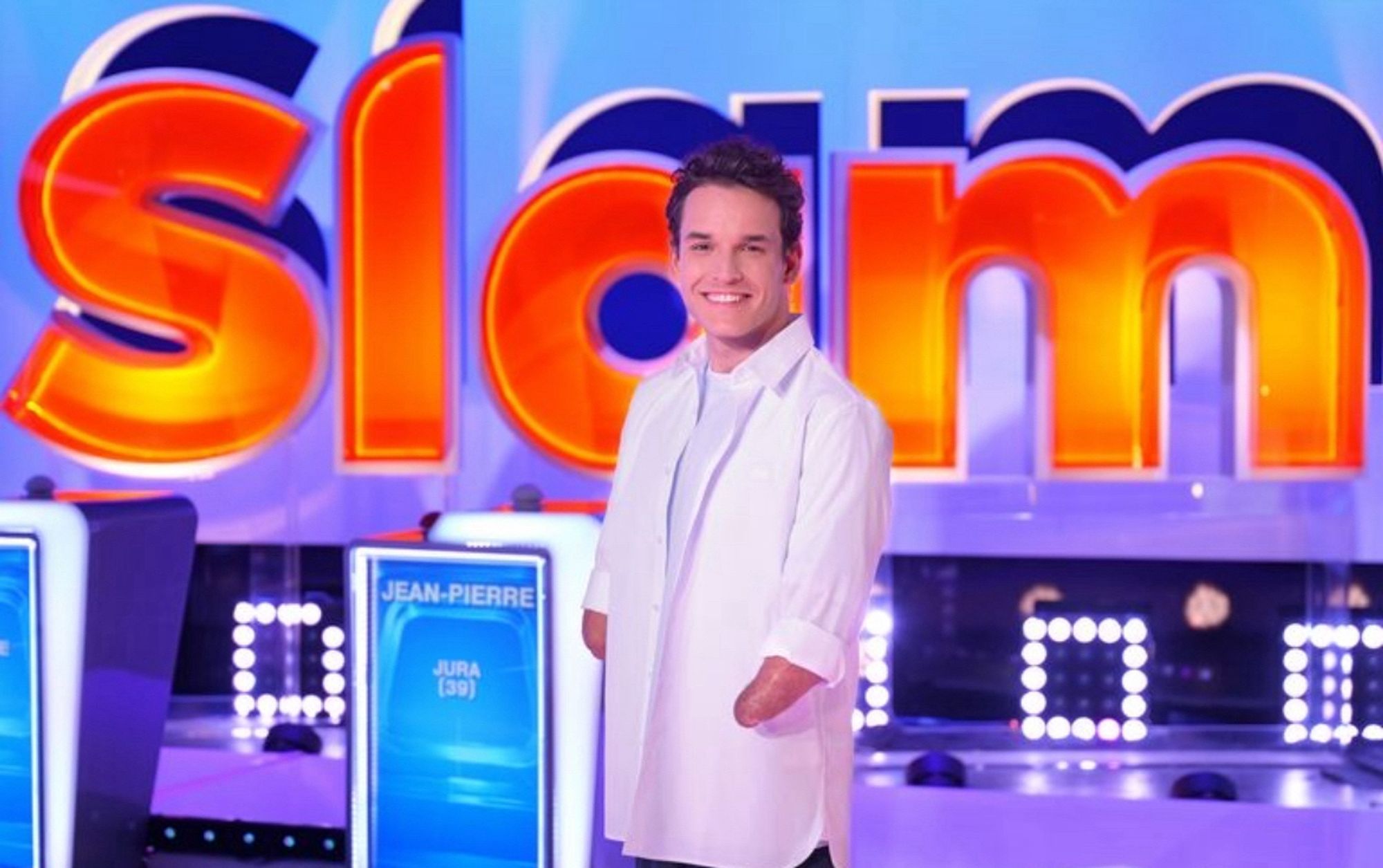 Théo Curin sur le plateau de l’émission Slam