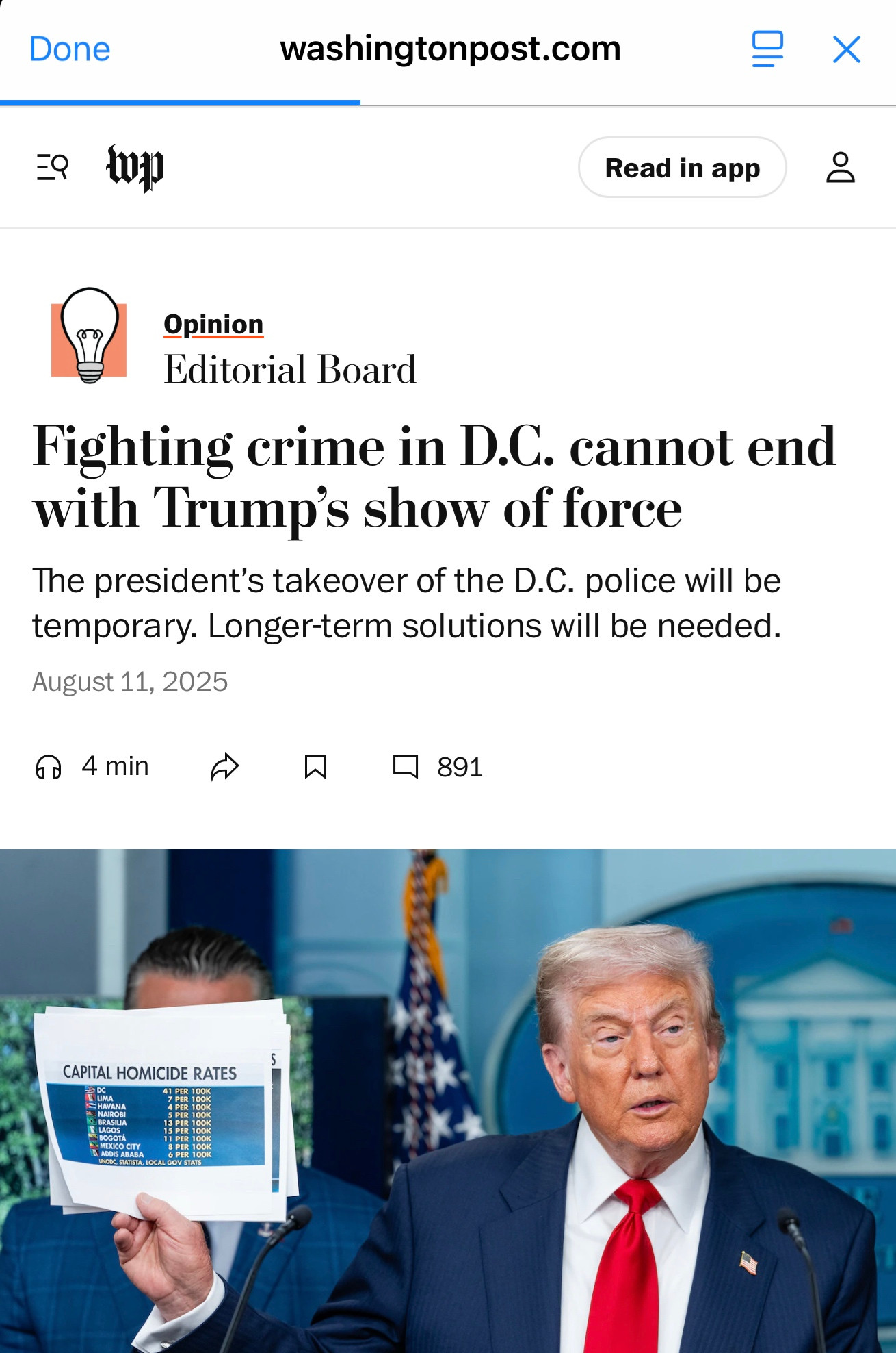 Fighting crime in D.C. cannot end with Trump's show of force