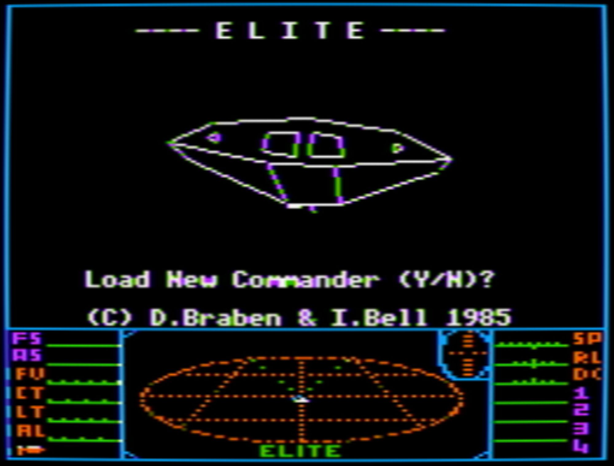 The version of Apple II Elite that gets built by the source code on the source disk