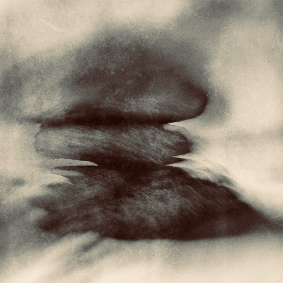 Abstract black-and-white image of a Dartmoor tor