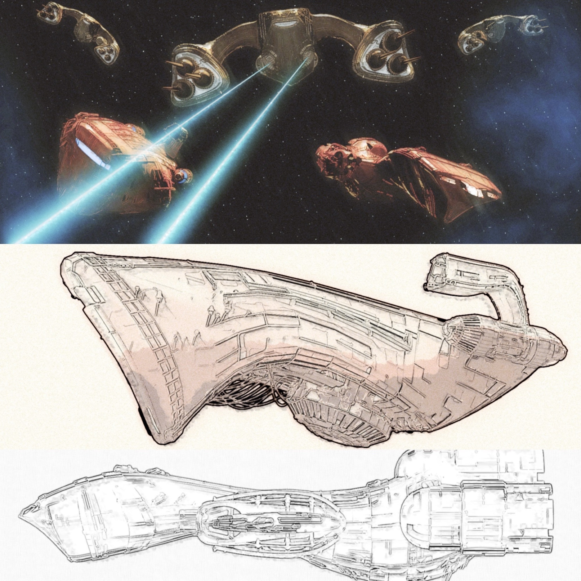 Spaceships and sketches