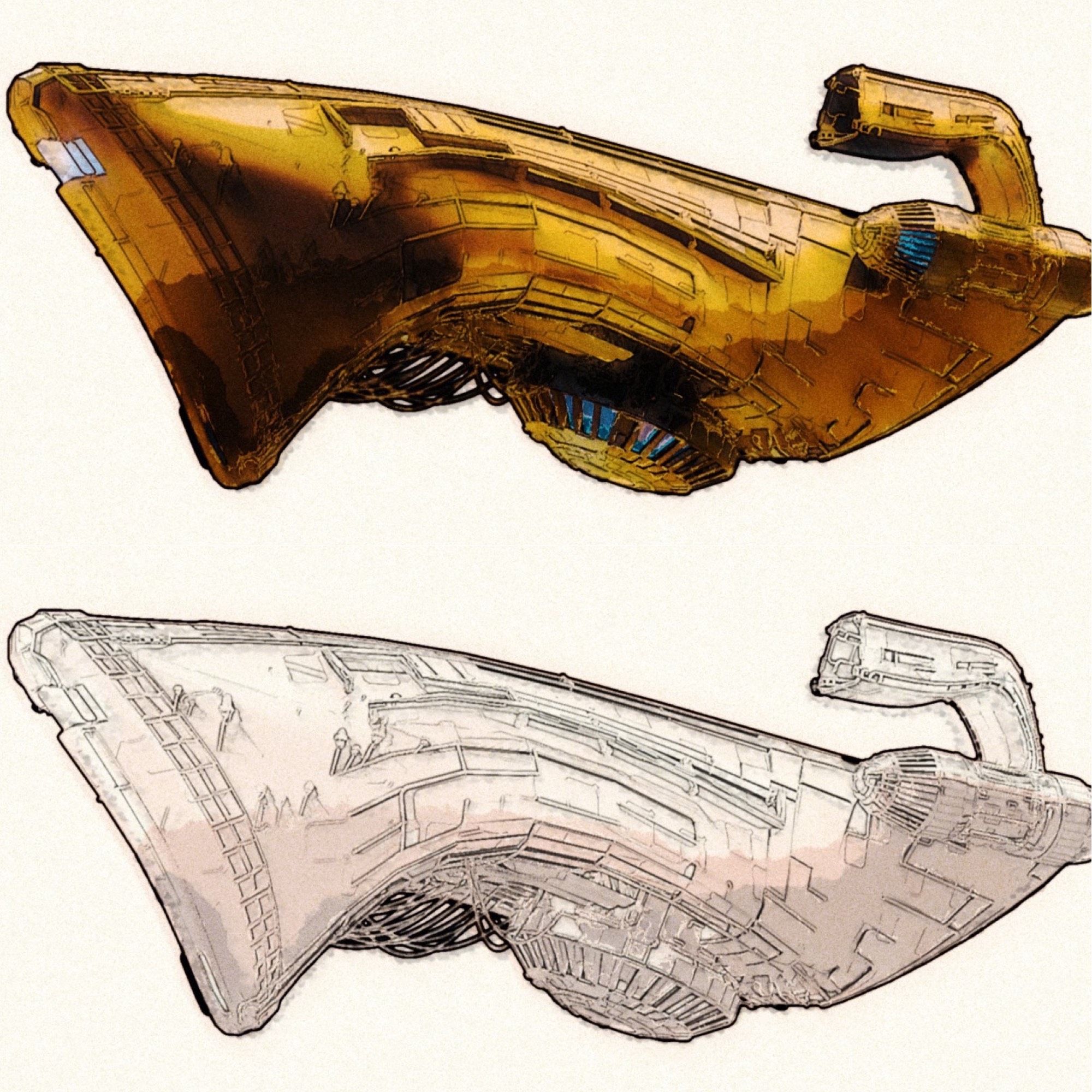 Spaceship sketches