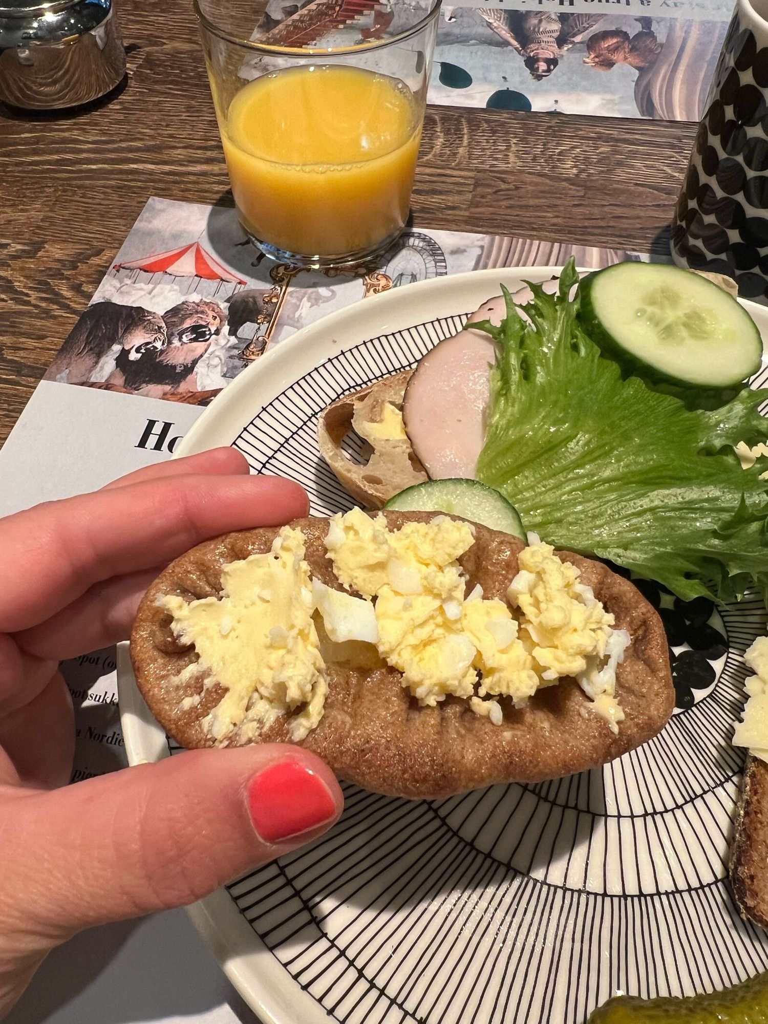 A karelian pierogi/pie with egg butter on a plate.