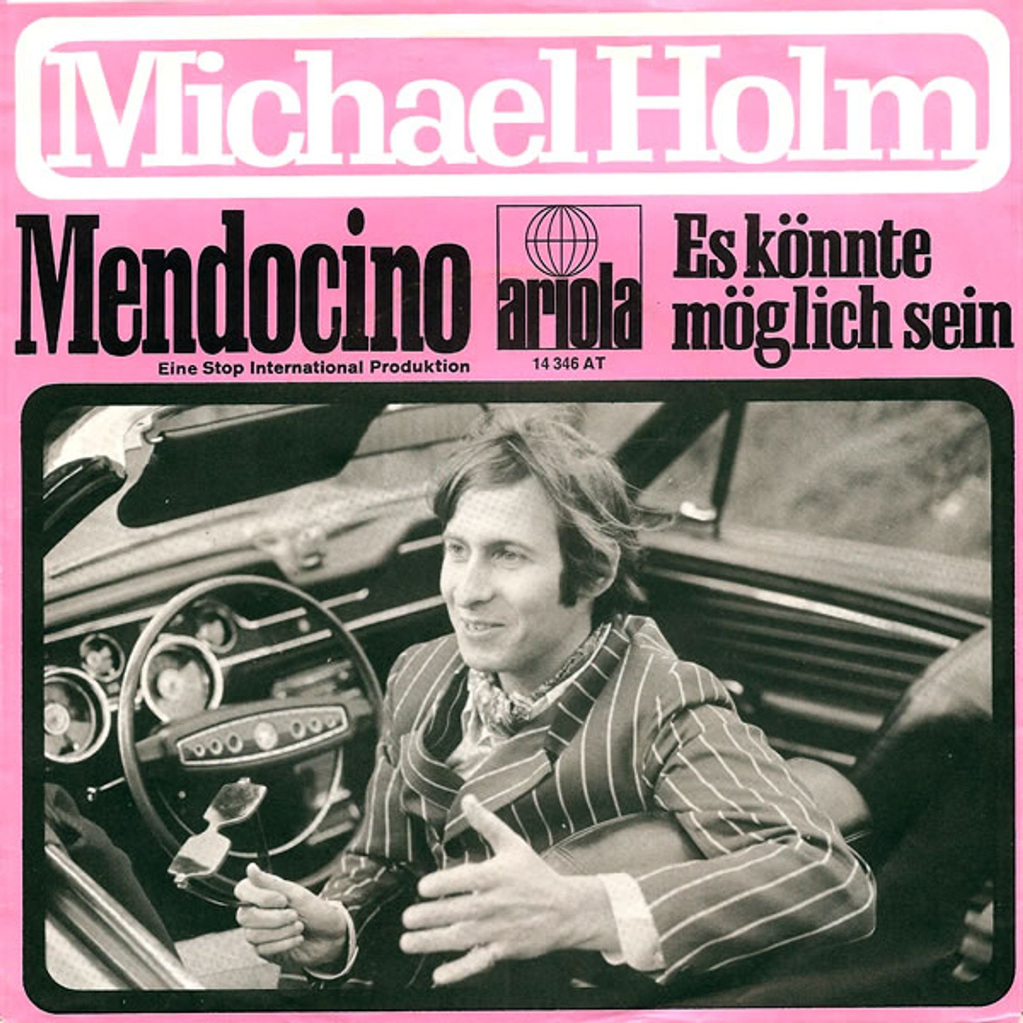 Single Cover / Michael Holm / Mendocino
Er sitzt in einem offen Auto