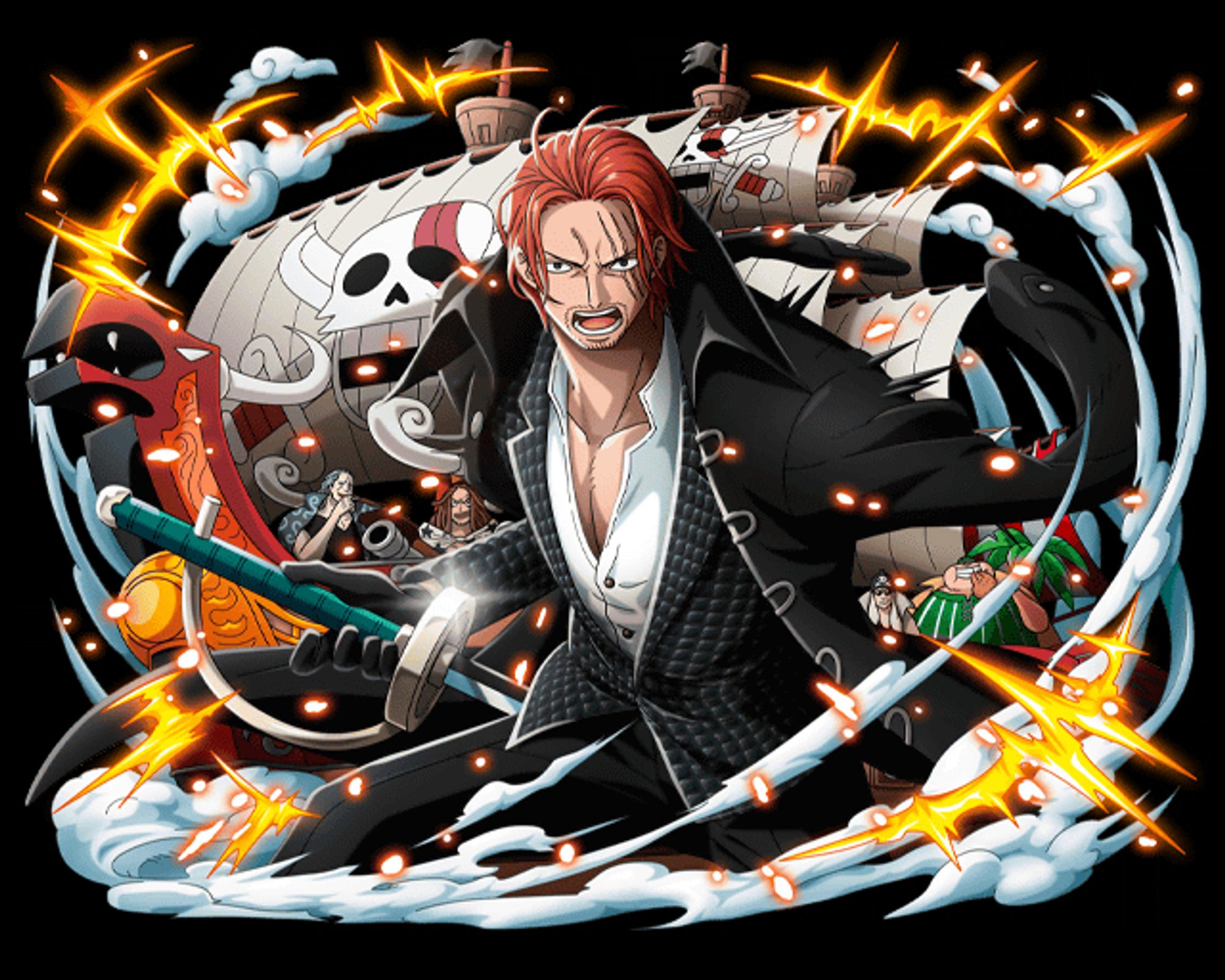 akagami no shanks from one piece official artwork for a game