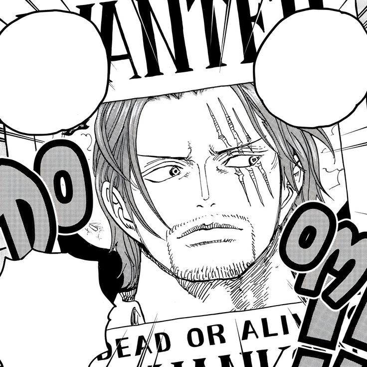 shanks from one piece manga panel