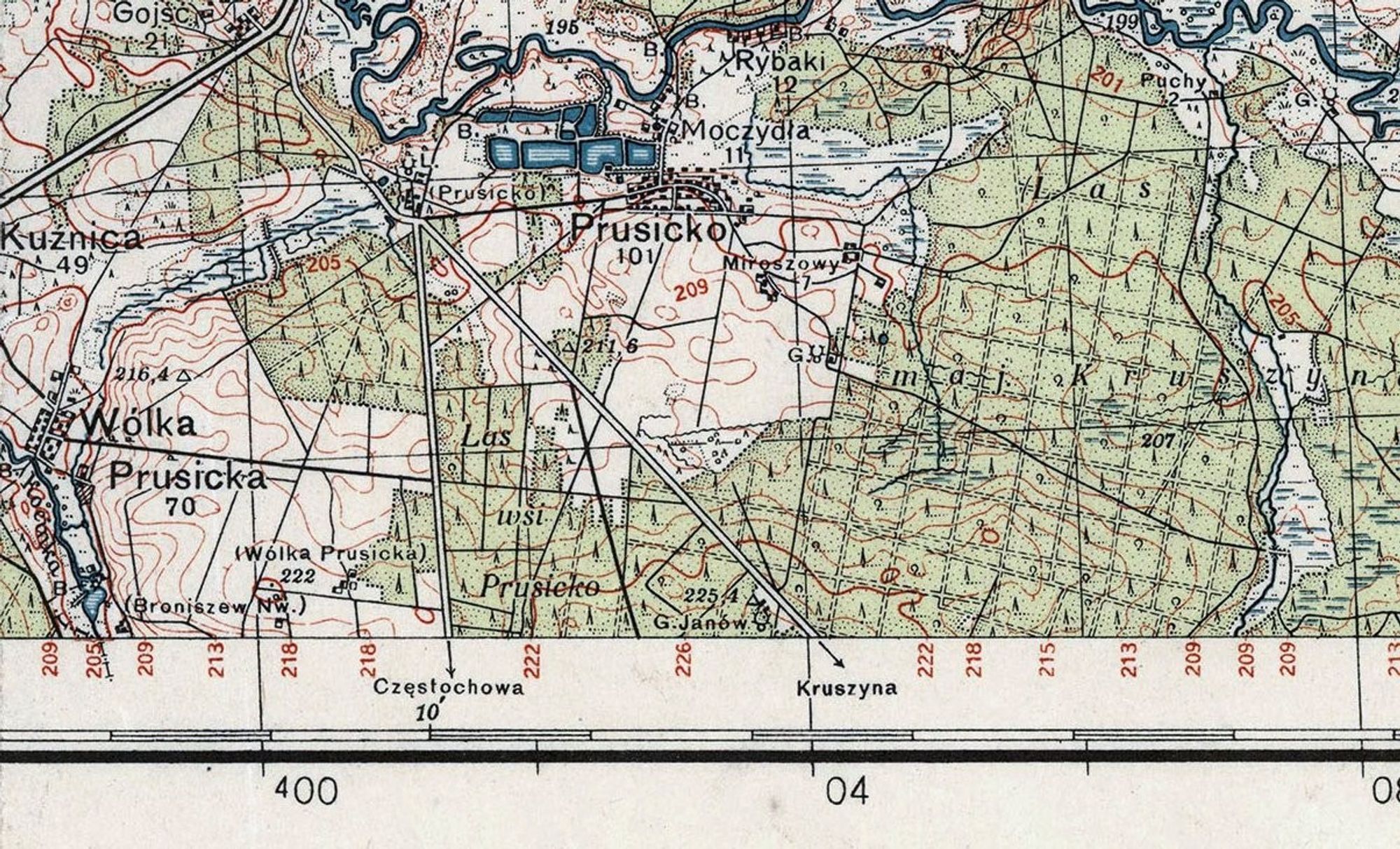 Old maps of old roads in Pland that were destroyed by the Pilsudski governmanet