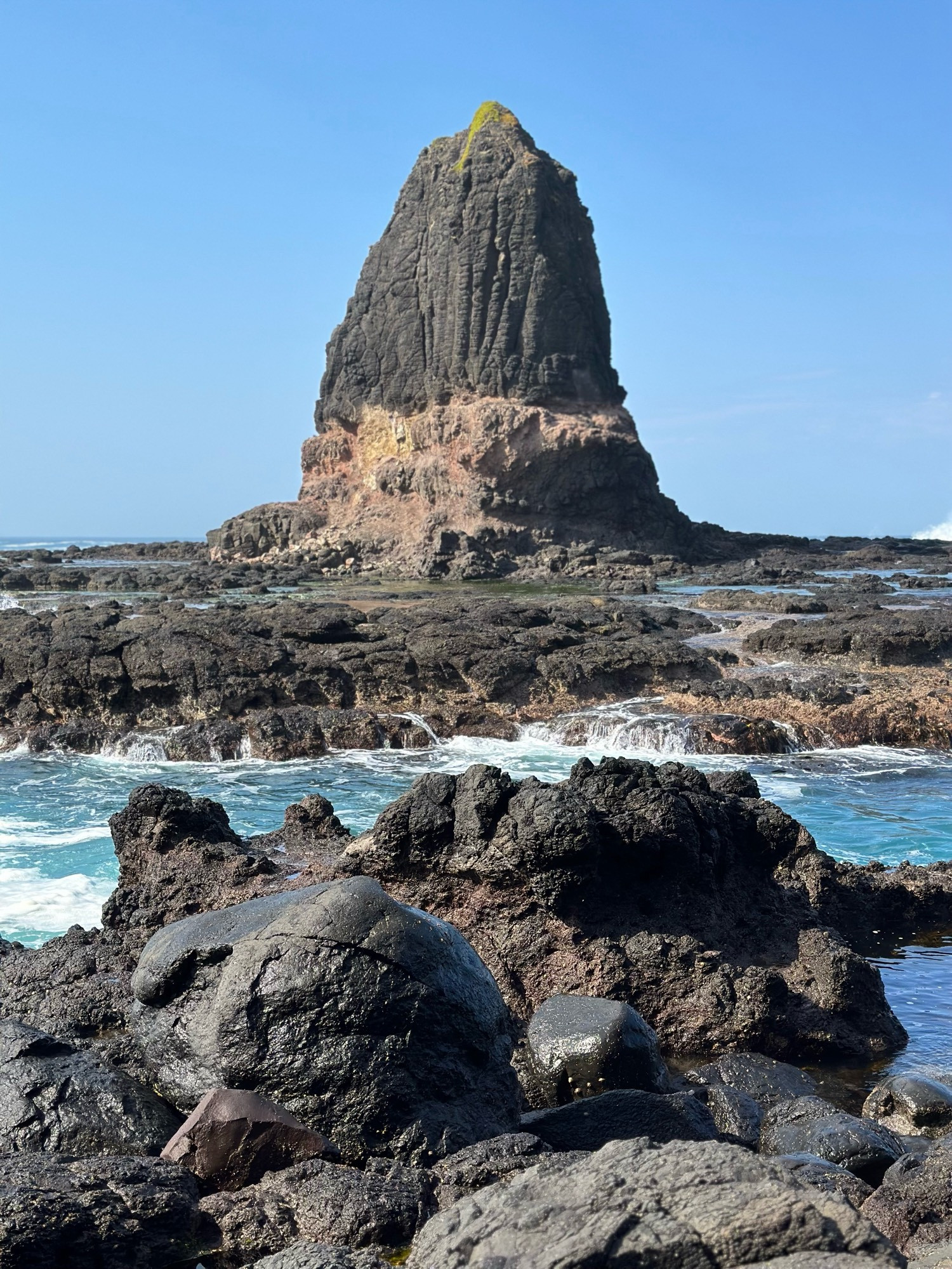 Basalt stack with columnar jointing