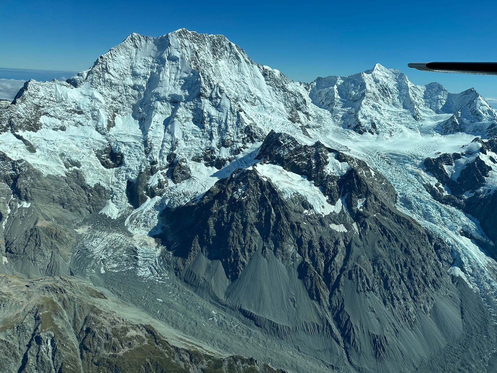 Hello! Caroline Face of Aoraki from the east, above the start of the Ball Pass route @ Tasman Glacier, New Zealand 