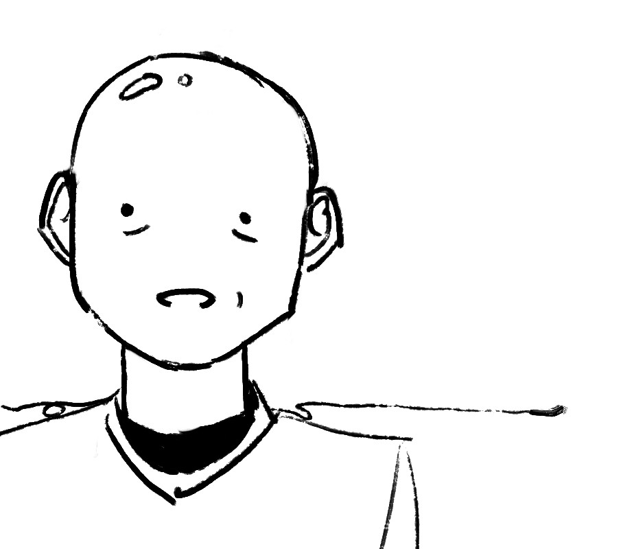 bald pike doodle with mysterious clippers in the background. huh. wonder what that could be for.