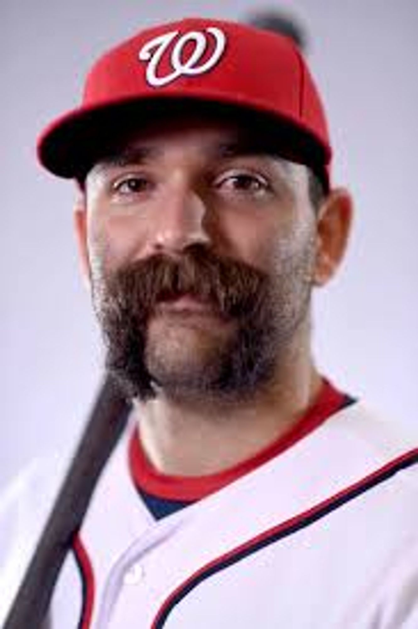 Former MLB player Danny Espinosa with a giant mustache from 2015