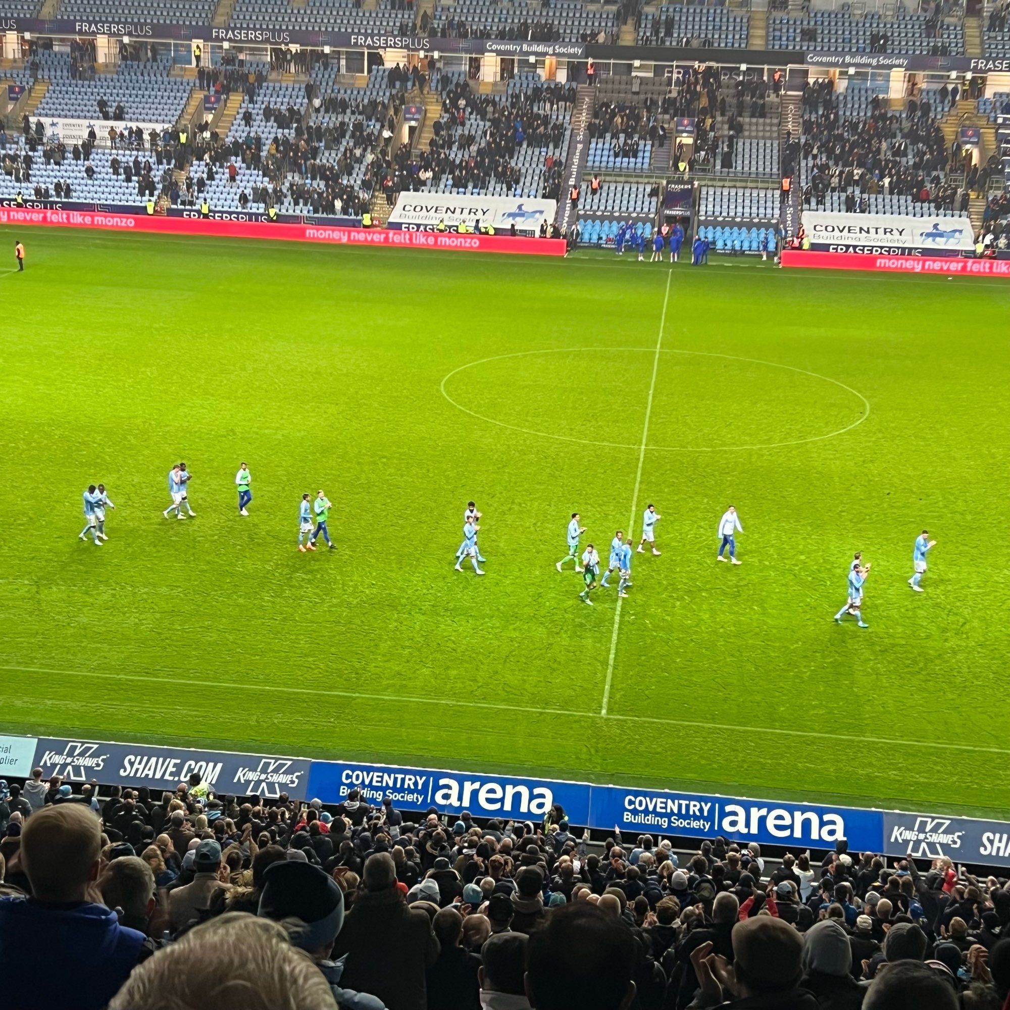 Lap of honour for the lads after thrashing Blackburn