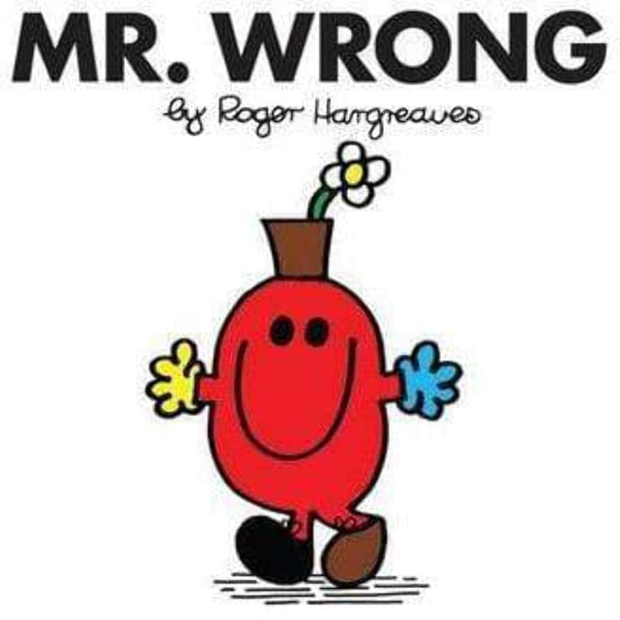 Cover of Mr. Wrong by Roger Hargreaves