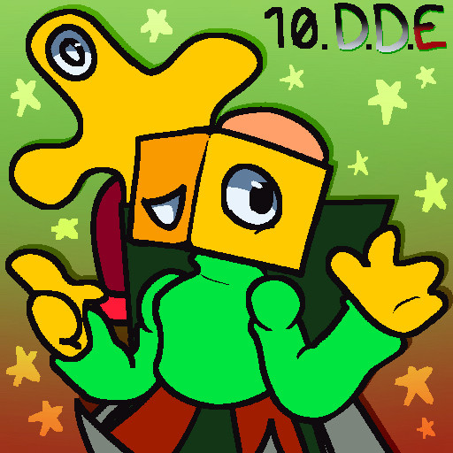 A digital doodle of Cuble Gooble and Jimble Flong from VS Dave: Dimensional Deep End.