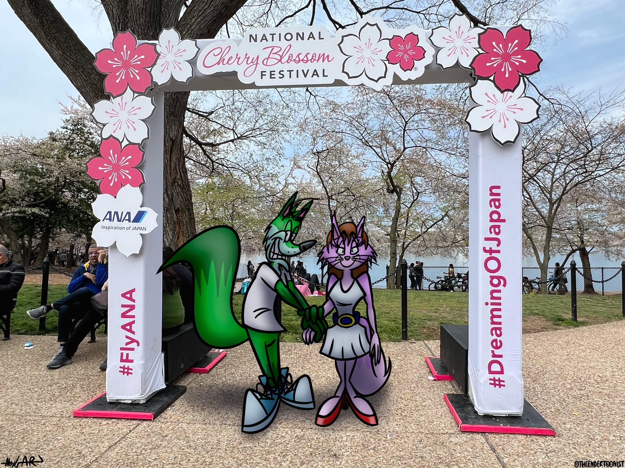 Photo taken: March 22, 2024
Device used: iPhone 13
Location: Cherry Blossom Festival, Washington, DC, USA
Program used for manipulation: Procreate