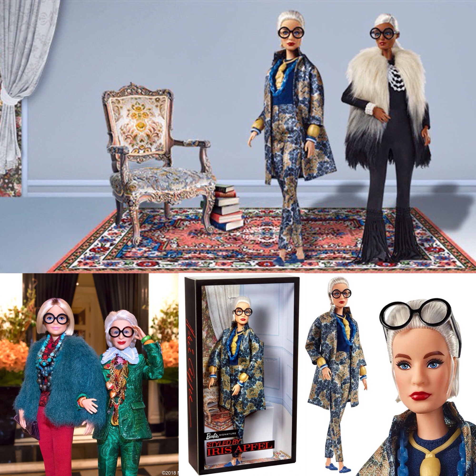 Iris Apfel Barbie Doll line