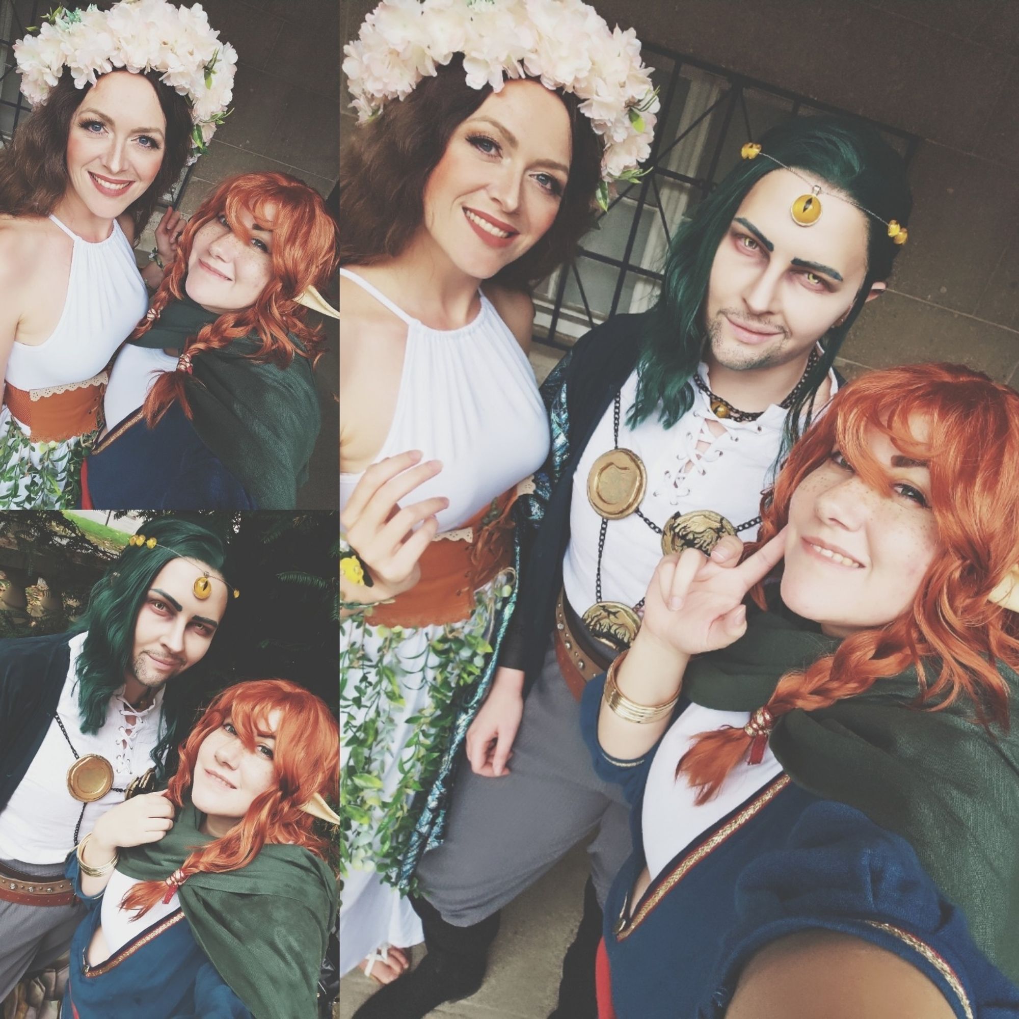 Cosplay of critical role deities. The traveler, the wildmother and Uk'otoa <3