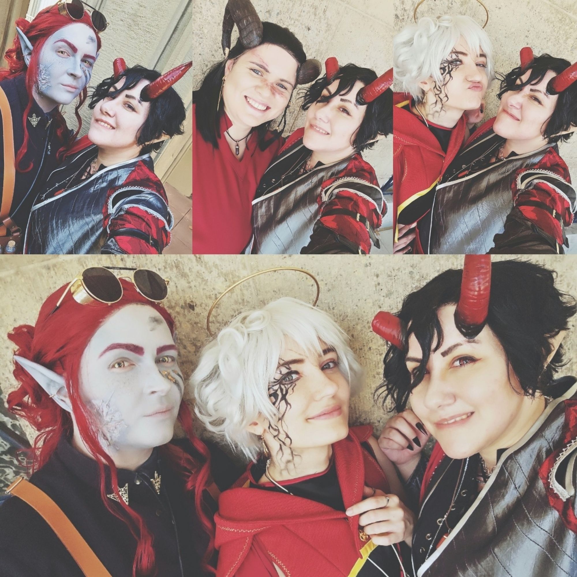 Oc cosplay of our crimson crimes dnd gang.