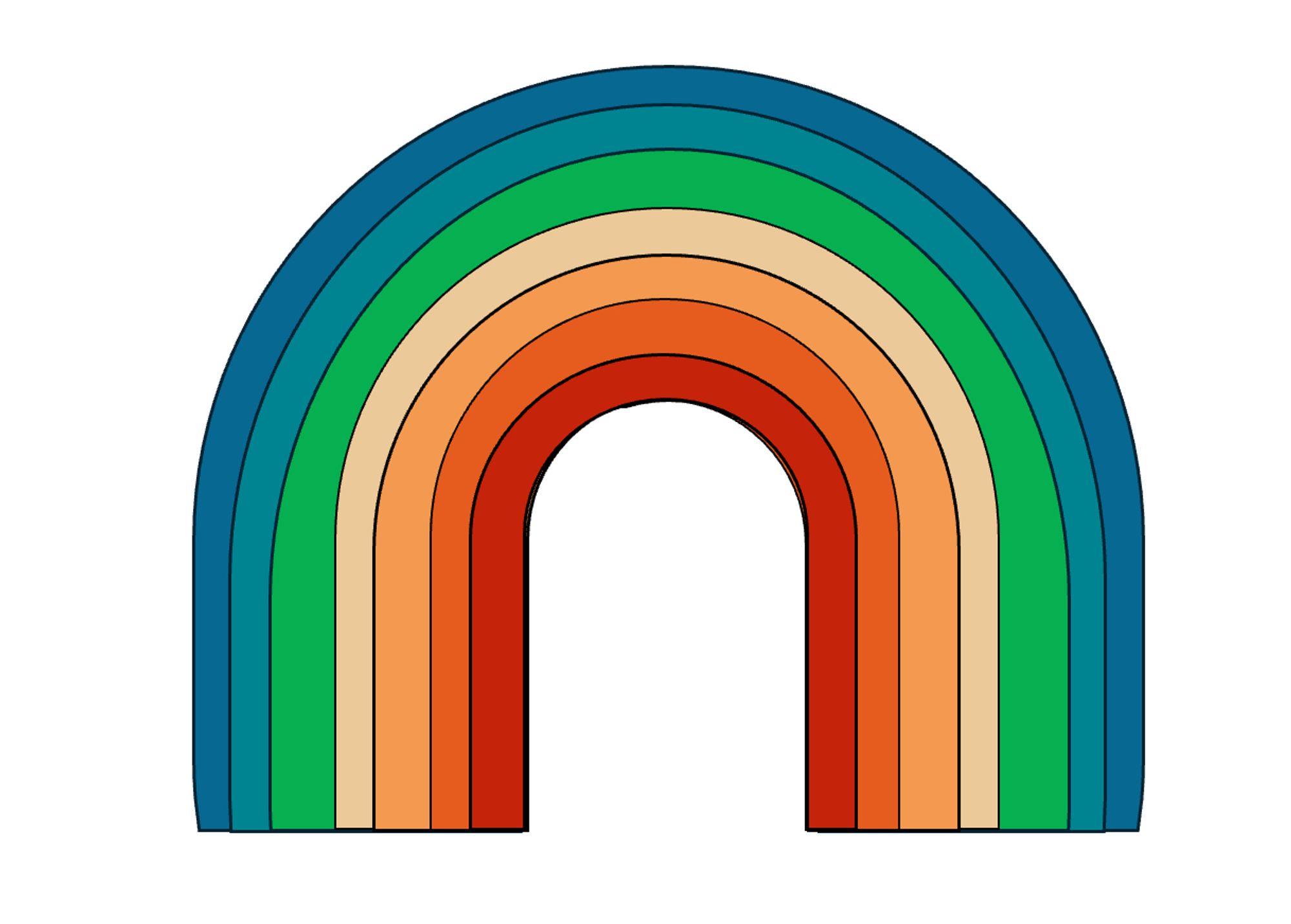 arc en ciel en ppt art