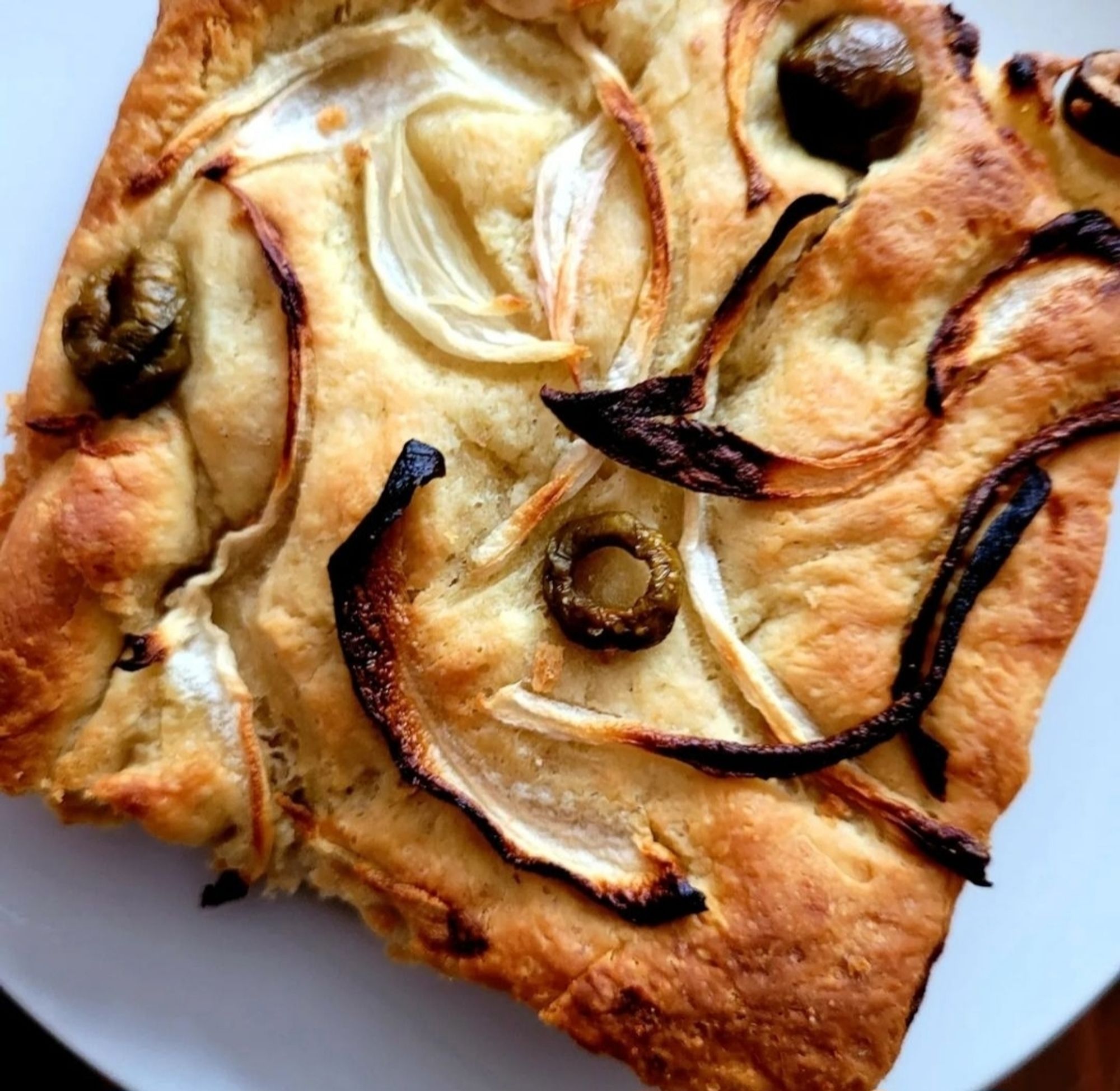 Focaccia close-up