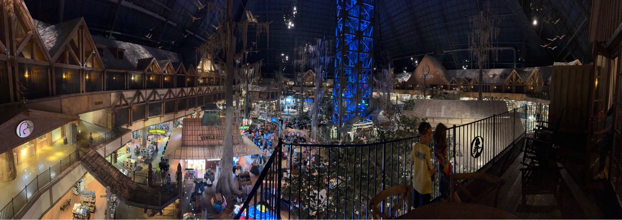 Pano inside the bass pro shop pyramid