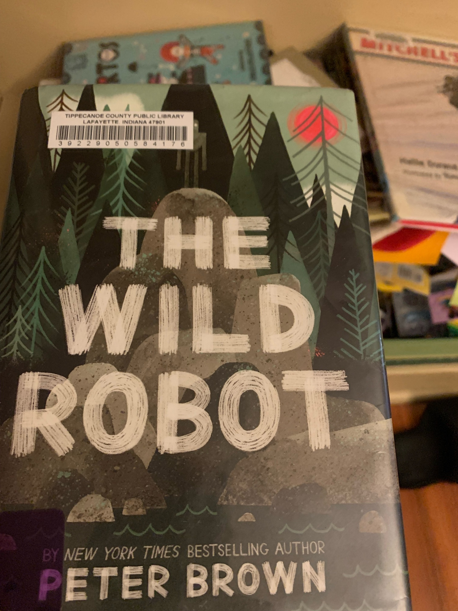 dust jacket of The Wild Robot by Peter Brown