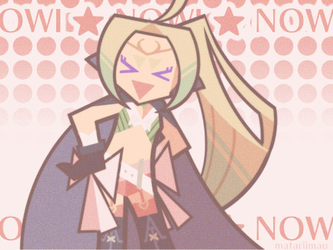 A GIF of Nowi from Fire Emblem Awakening dancing by moving side to side with her hands on her hips. 