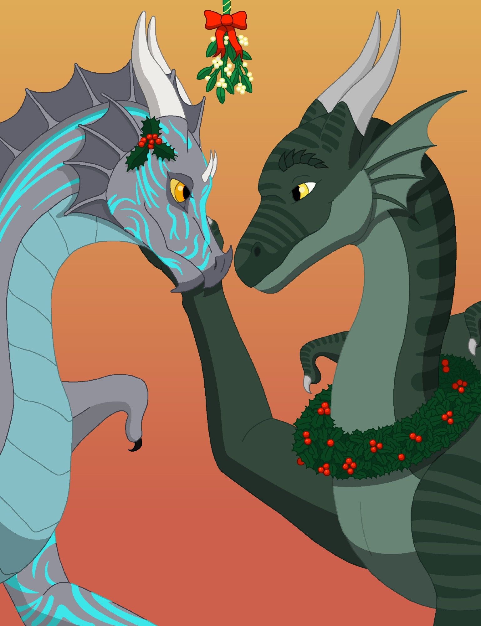 Mistletoe...what other dots are needed?
(green derg is Hondra)