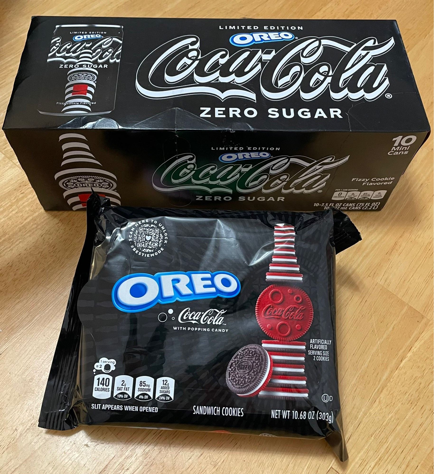 Pic of Oreo flavored Coke and Coke flavored Oreos