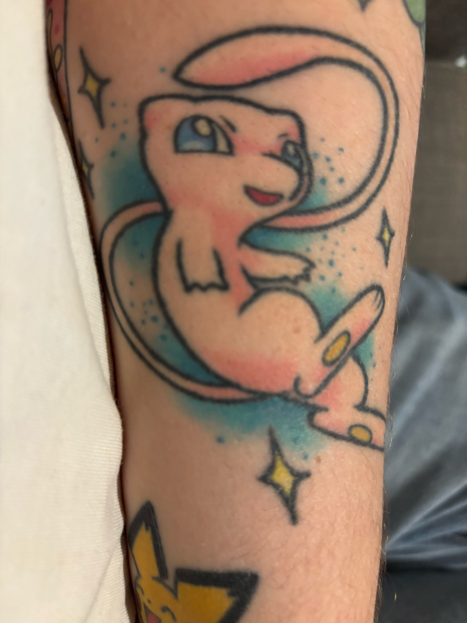 A tattoo of Mew