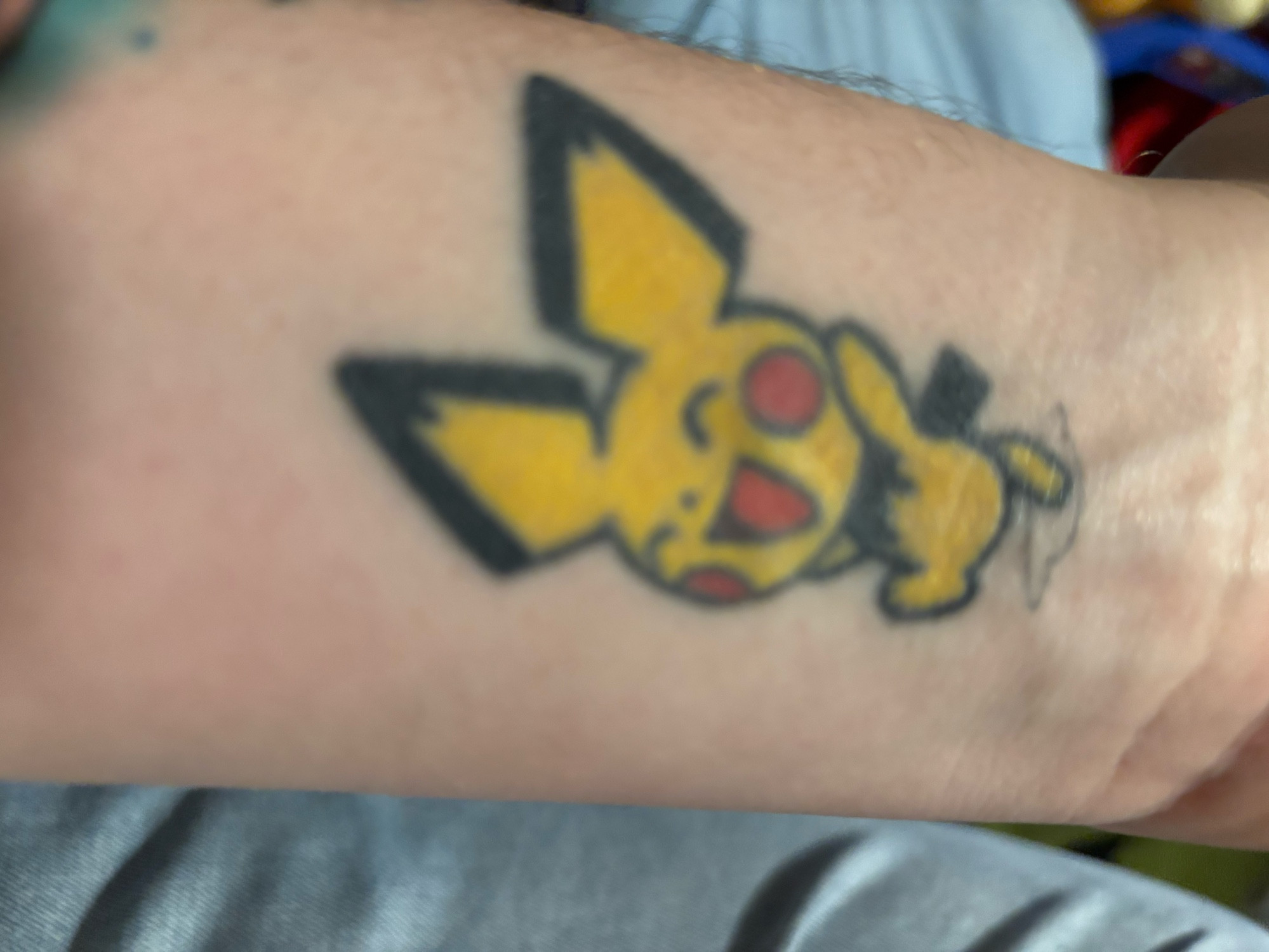 A shiny Pichu tattoo