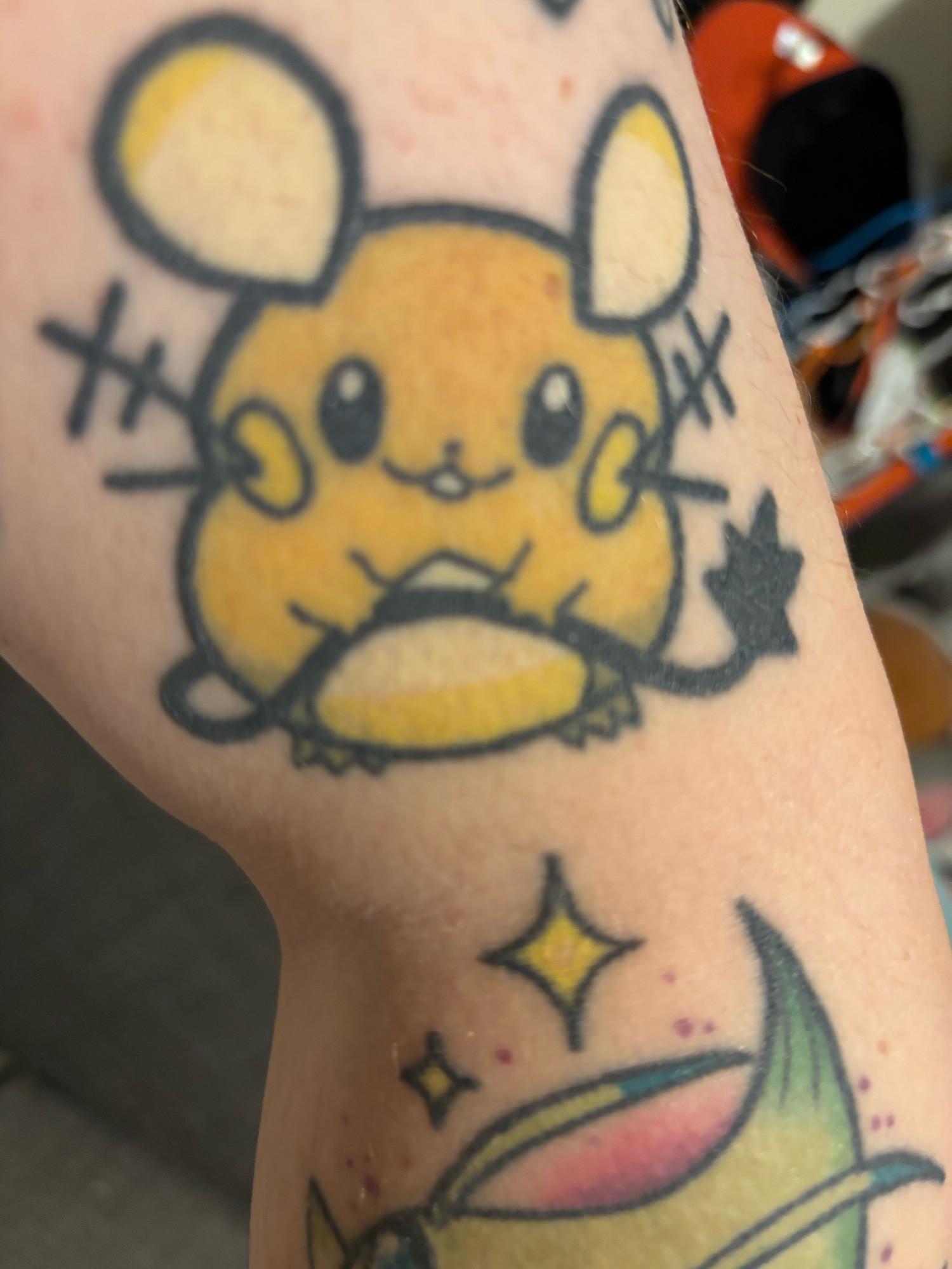 A tattoo of dedenne