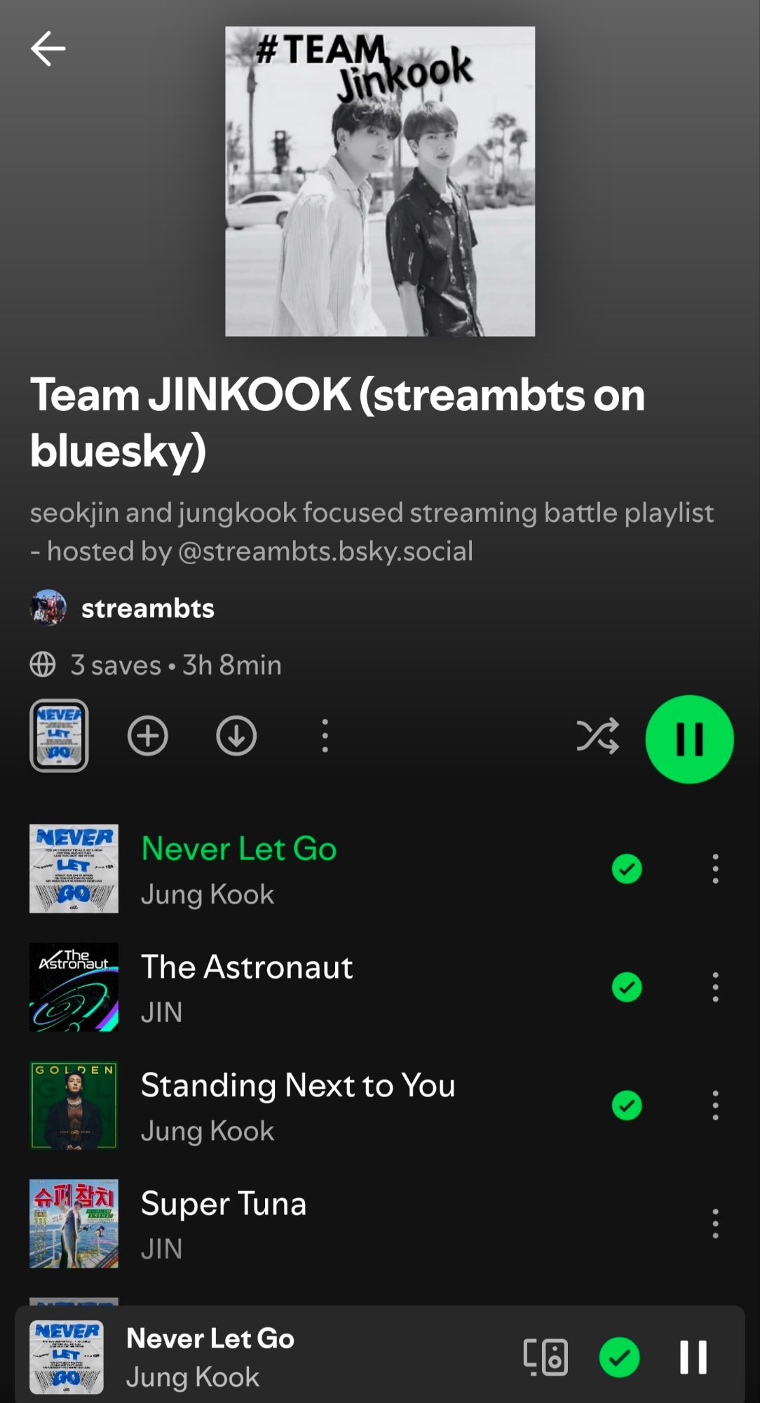 Team Jinkook playlist