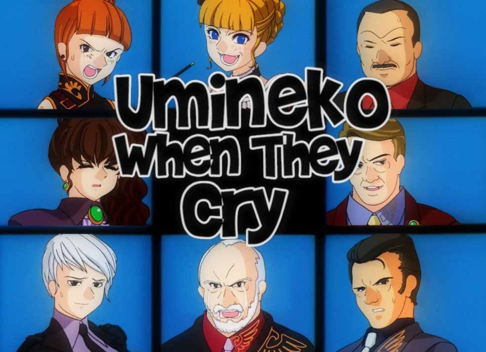 an edit of the brady bunch intro, now featuring much of the Umineko When They Cry cast