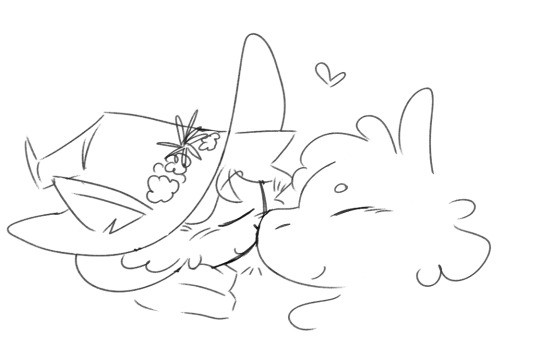 snufkin and moomin nose booping