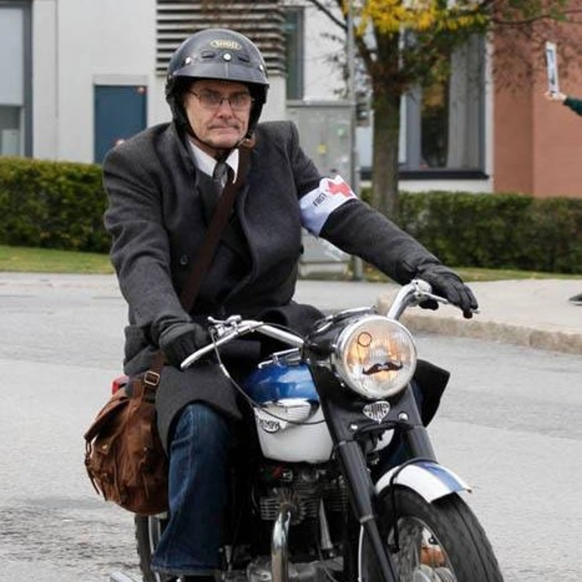 1966 Triumph Thunderbird at The Distinguished Gentleman's ride in Stockholm.