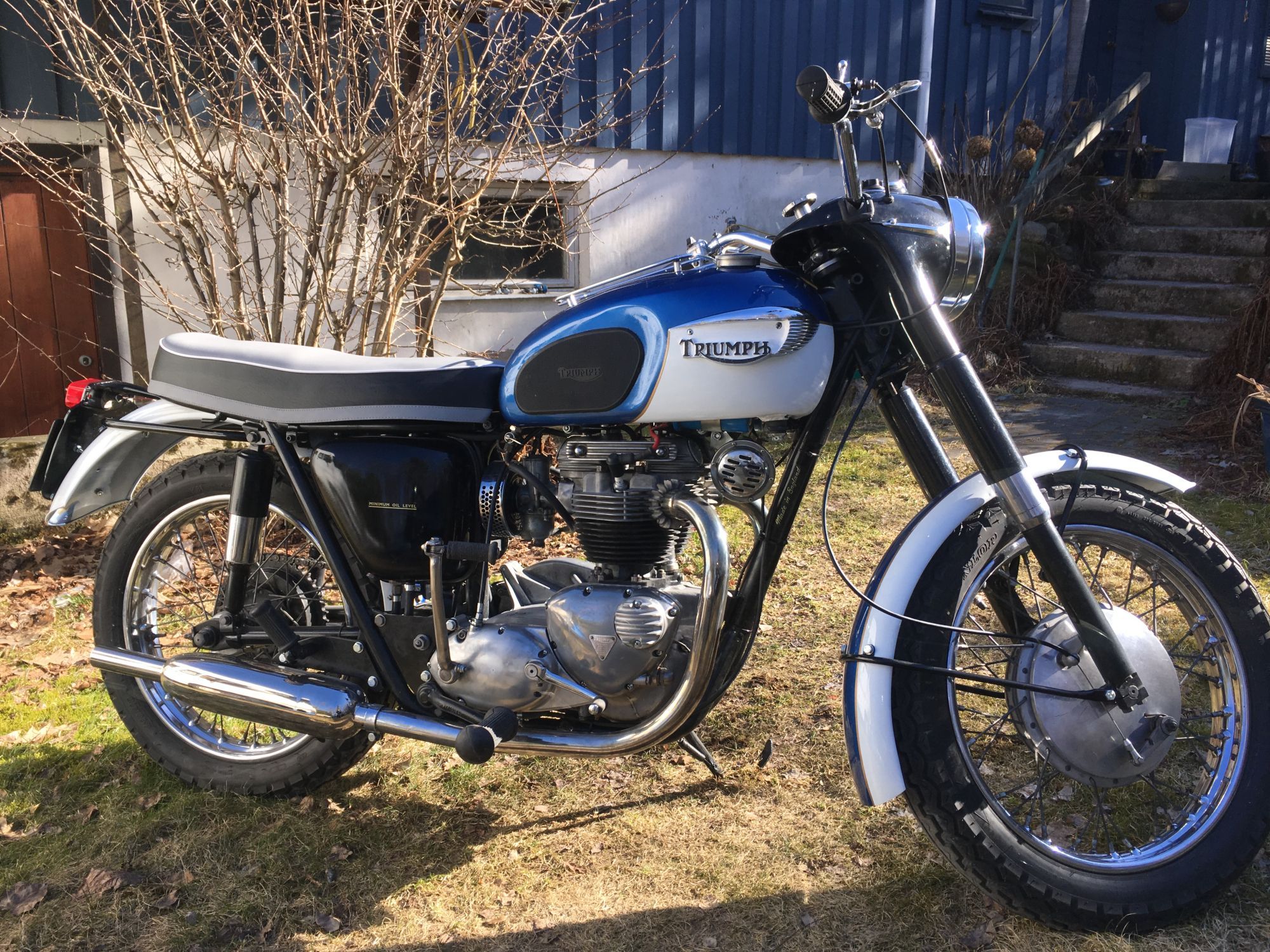 1966 Triumph Thunderbird motorcycle in retored condition