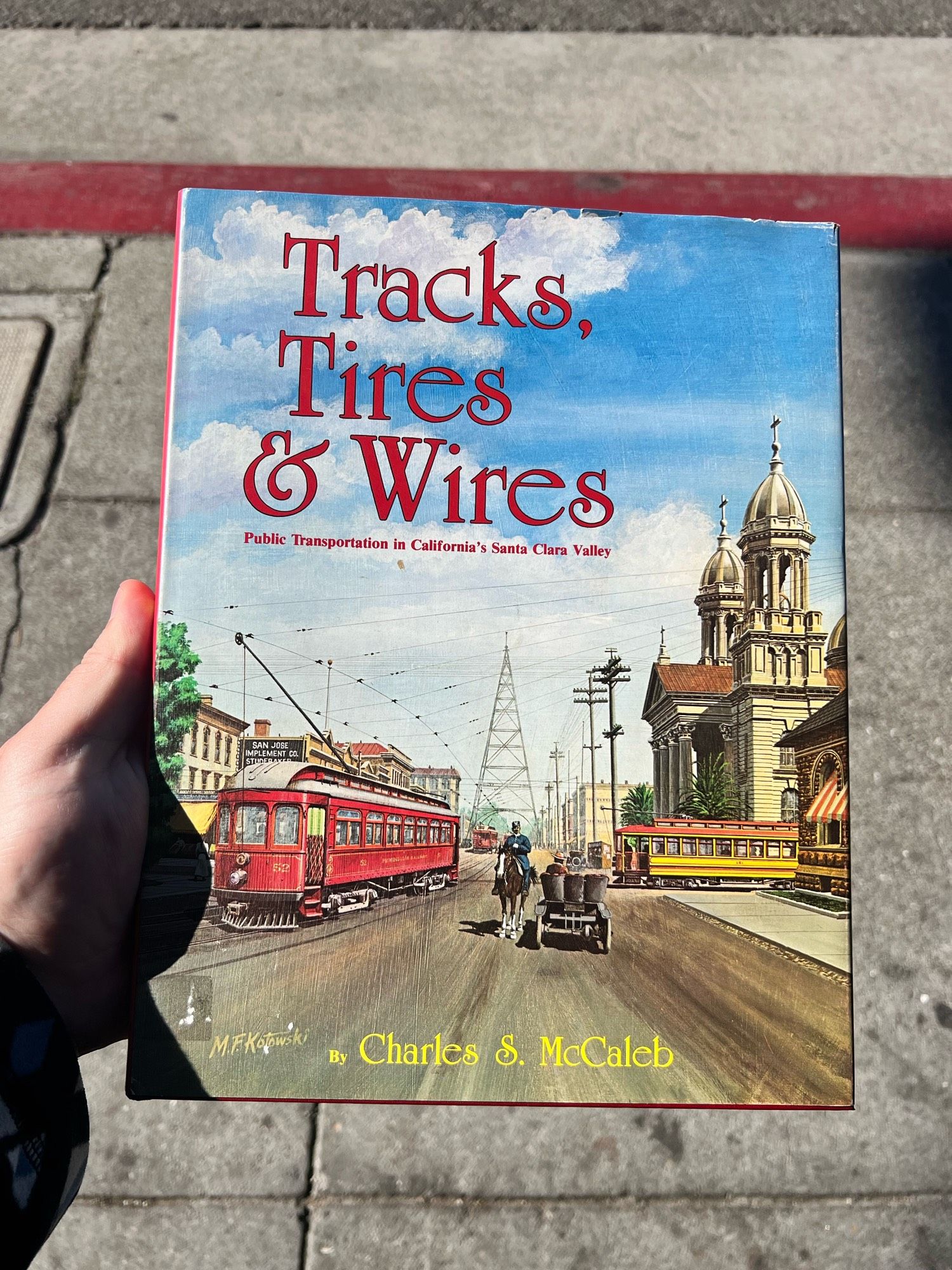 A book on trolleys in Santa Clara county