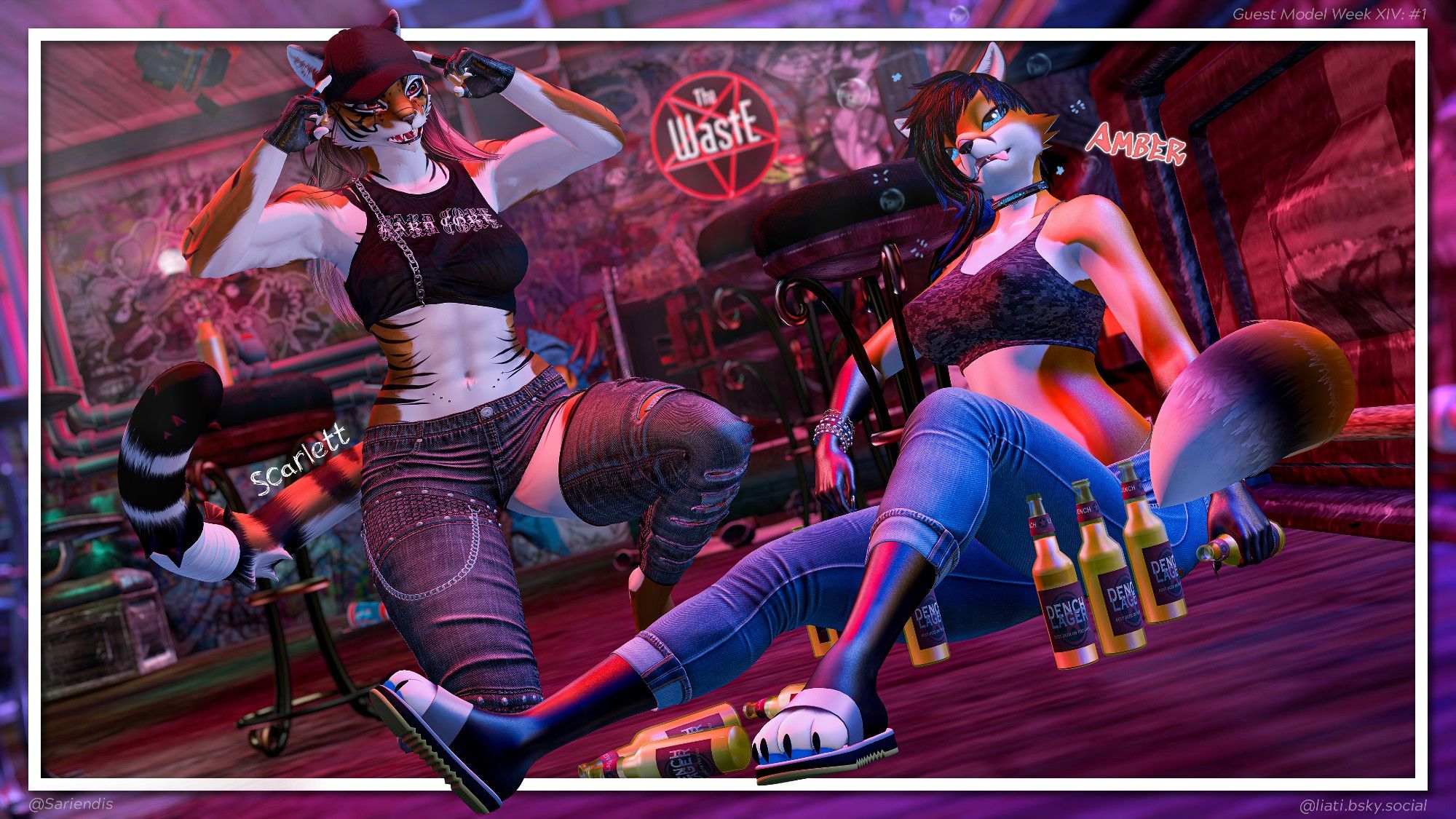 "THINK, FAX, THINK. DO YOU THINK YOU HAD ENOUGH?!" 🍺🍺🍺


Let the Guest Model Week Round 14 begin c:

Guest🦊: @ROFProductions

🐯/📸: Your local nerd


Taken at: http://tinyurl.com/TheWaste


#SecondLife #VirtualPhotography #fox #tiger #bar #furry