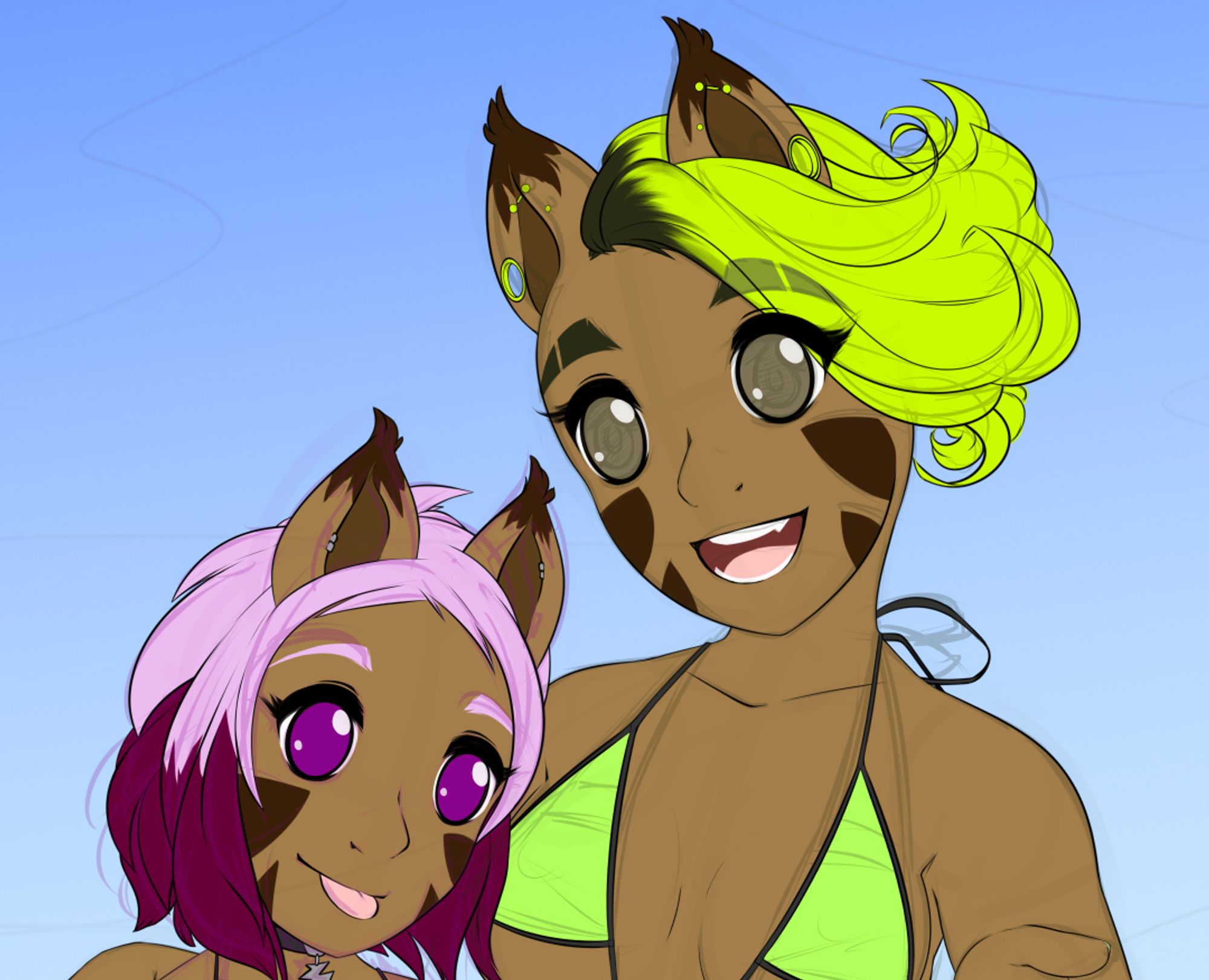 WiP of Elecktra and Petra together.