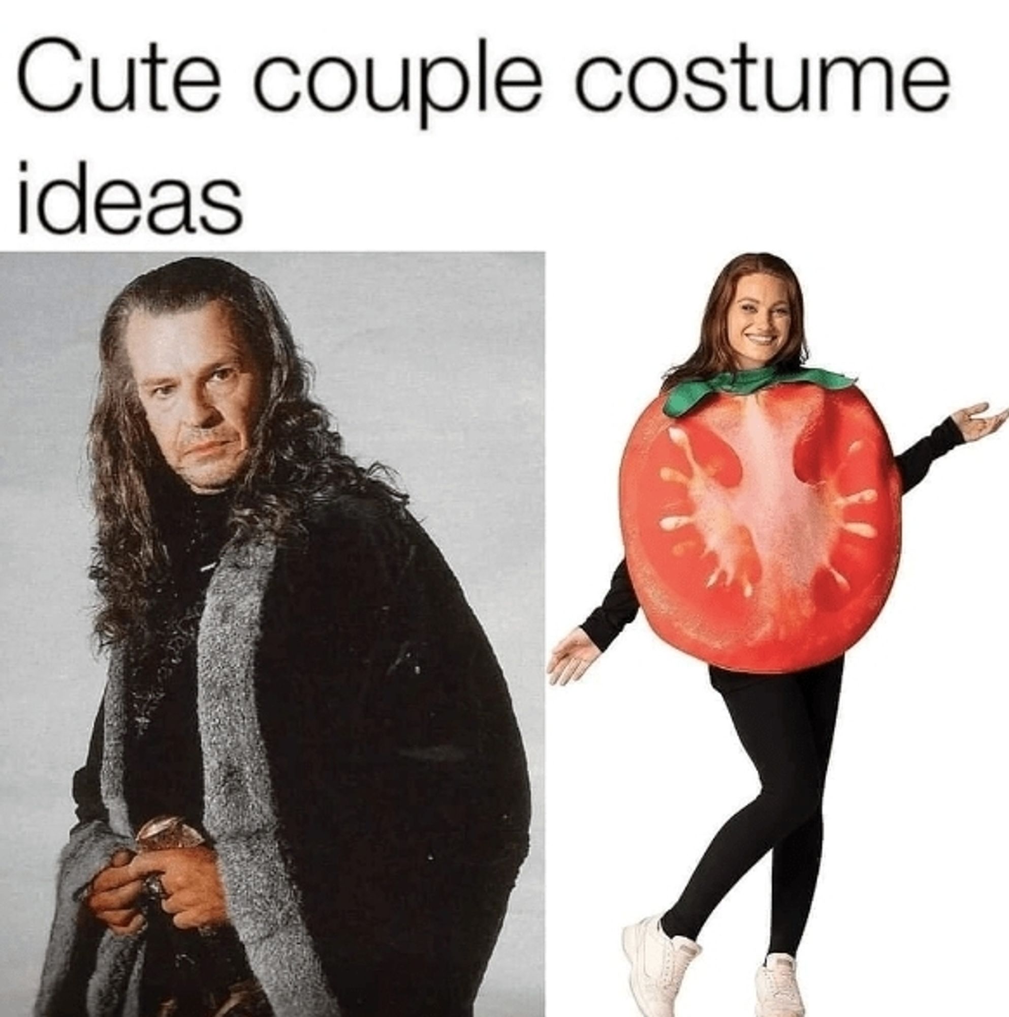 Cute couple costume ideas: Denethor and tomato