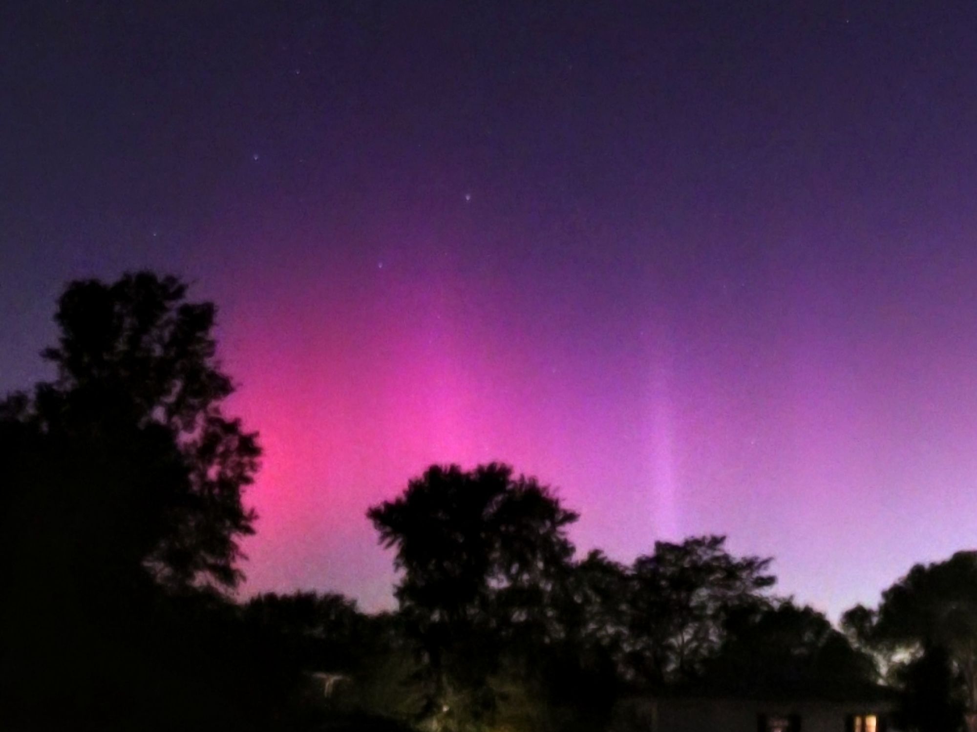 Aurora / northern lights in the sky from August 11