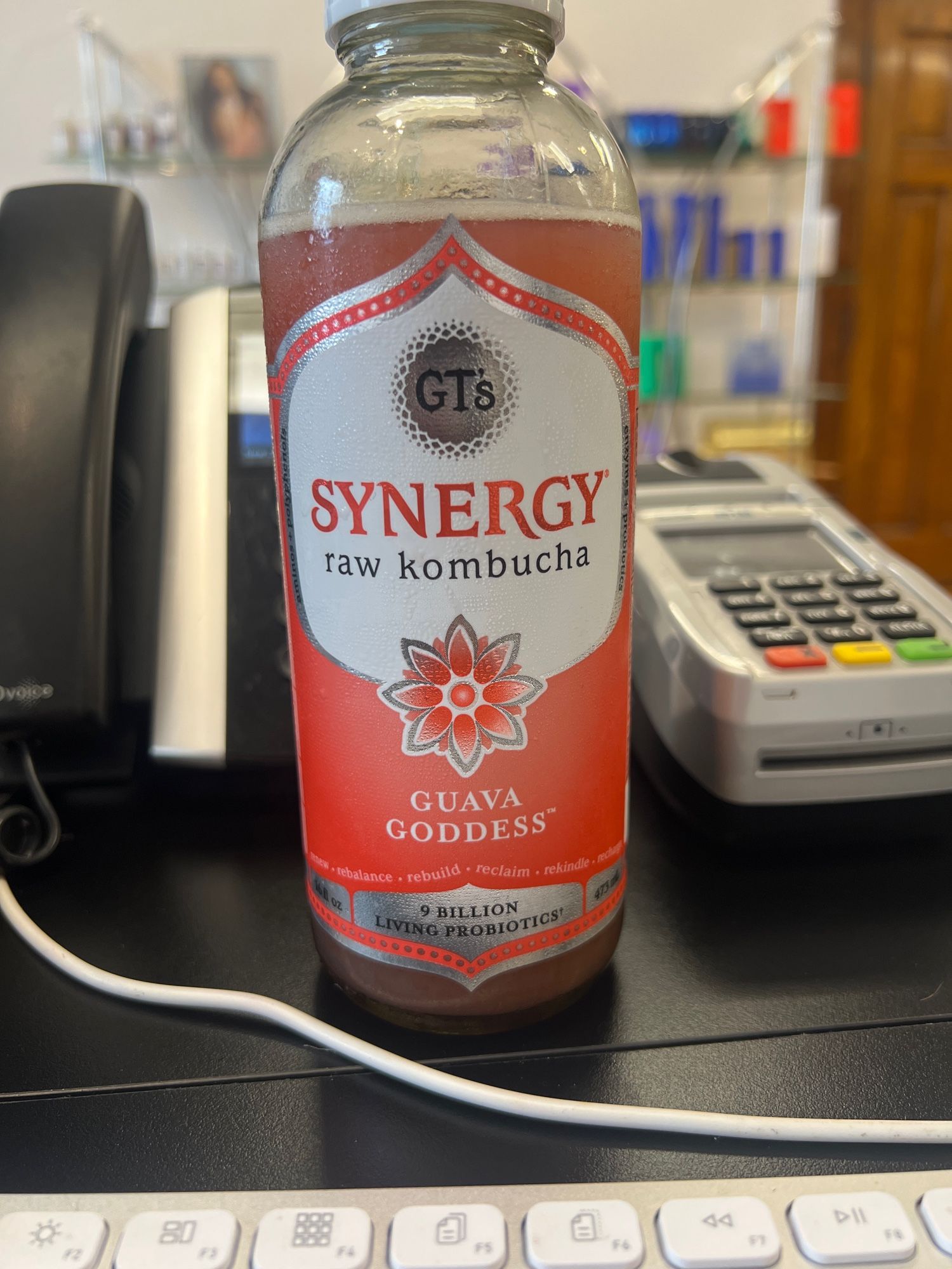 GT’s Synergy Raw Kombucha >> Flavor: Guava Goddess