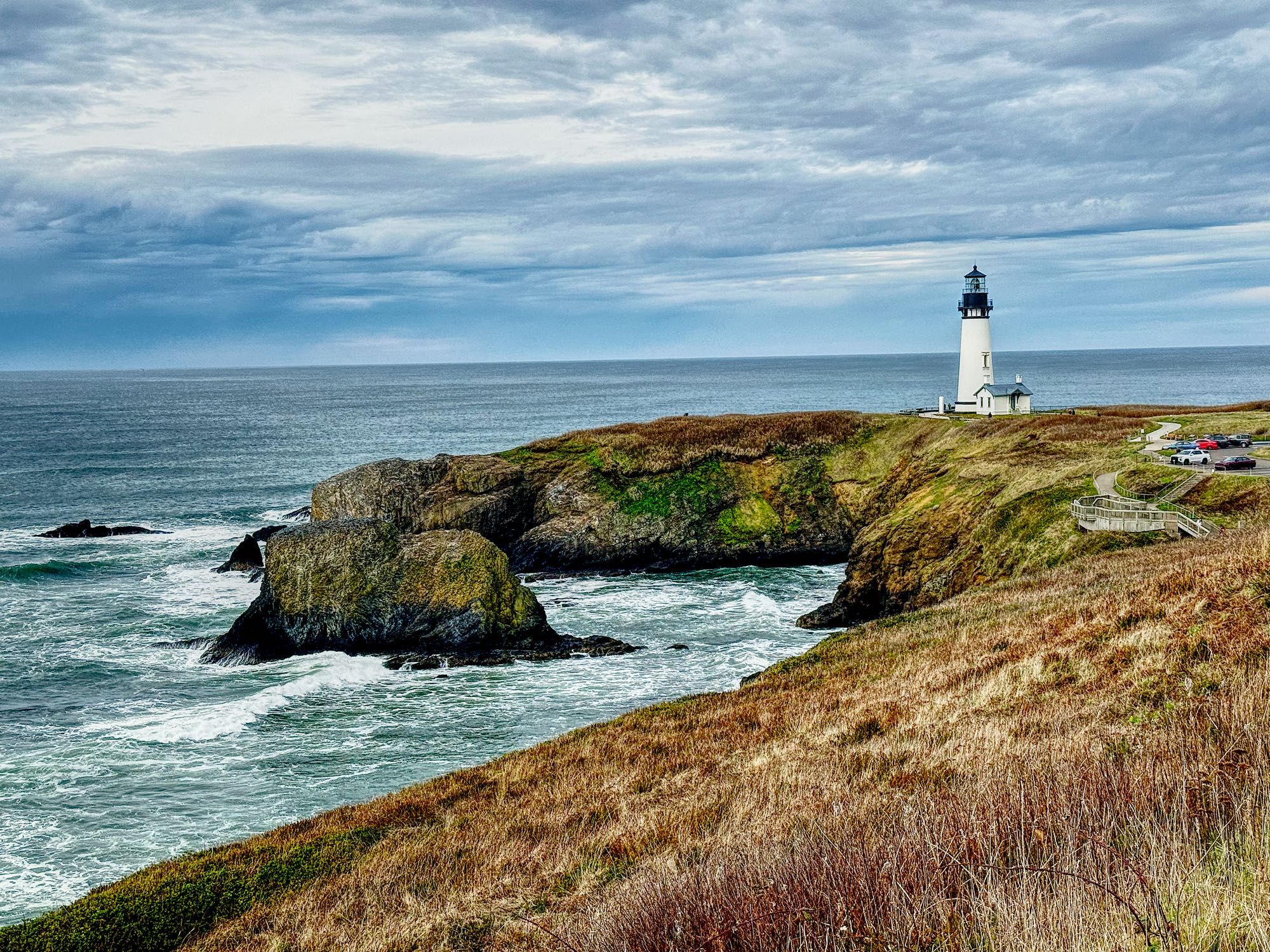 Yaquina Lighthouse by Newport on Oregon 101