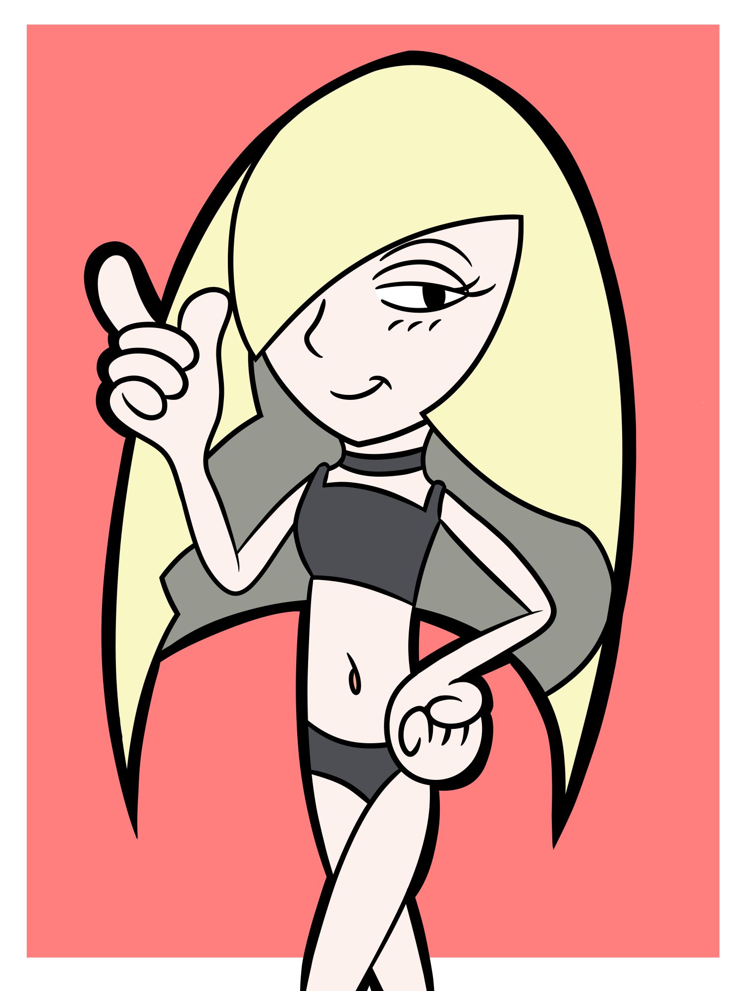 Lusamine from Pokemon sun and moon in a bikini.