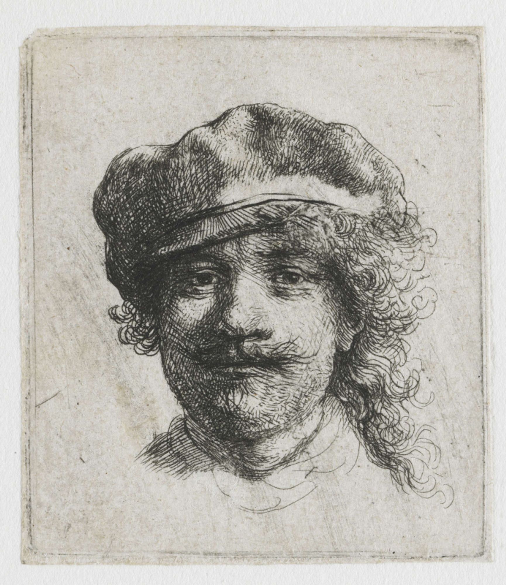 Self-portrait in a Soft Cap