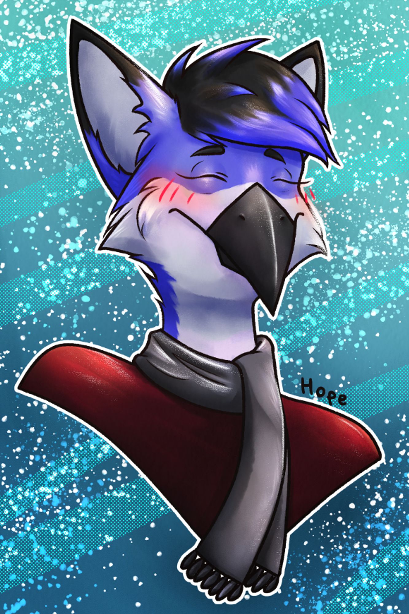 Blue Fox Bird furry