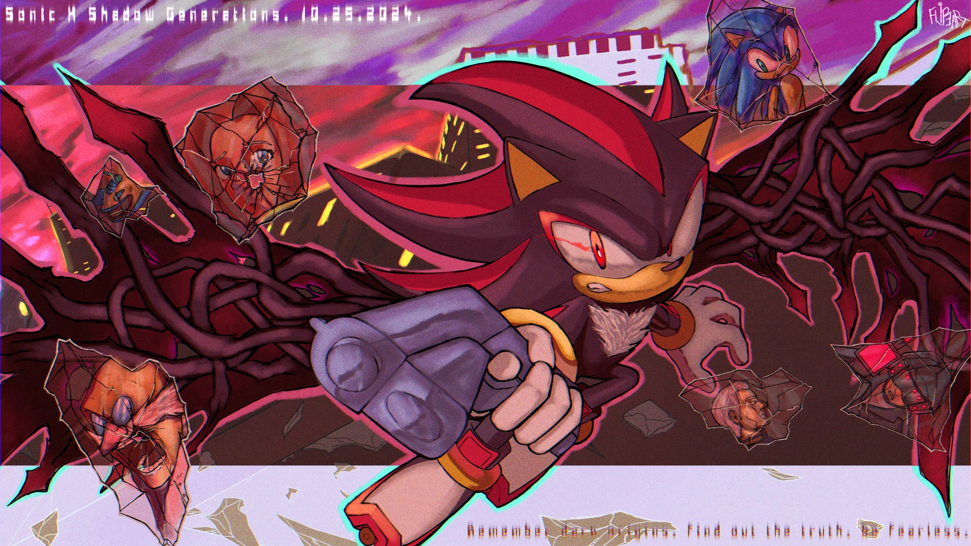 A fanart based of the upcoming game "Sonic X Shadow Generations"